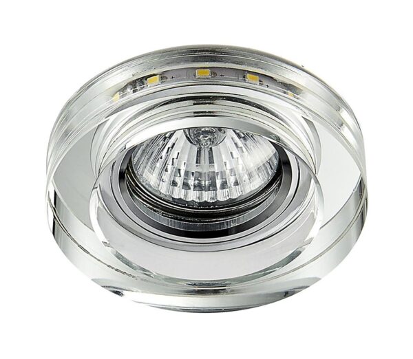 Emithor LED Beépíthető lámpa ELEGANT DOUBLE LIGHT GU10/50W+LED/3W kerek
