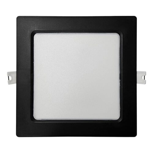 LED Beépíthető lámpa SQUARE LED/12W/230V 4000K 17x17 cm fekete