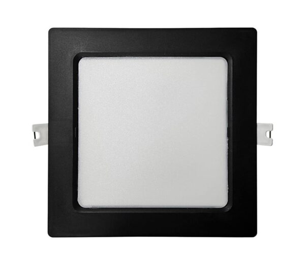 LED Beépíthető lámpa SQUARE LED/12W/230V 4000K 17x17 cm fekete
