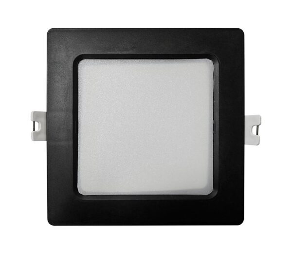 LED Beépíthető lámpa SQUARE LED/6W/230V 4000K 12x12 cm fekete