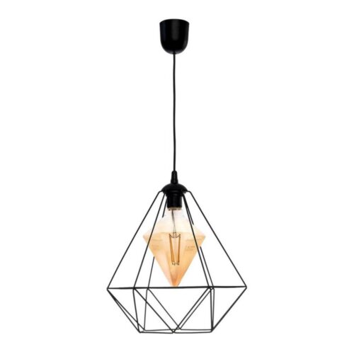 LED Csillár zsinóron ALAMBRE 1xE27/4W/230V fekete