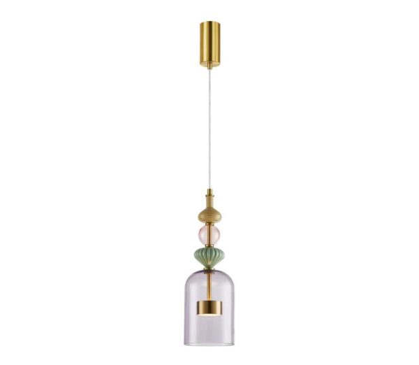 LED Csillár zsinóron ARTE LED/12W/230V átm. 13 cm réz