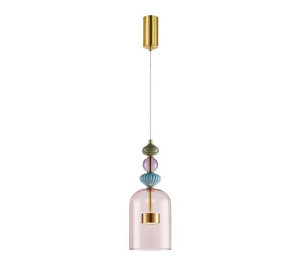 LED Csillár zsinóron ARTE LED/12W/230V átm. 16 cm réz
