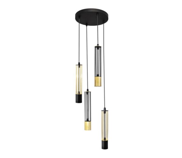LED Csillár zsinóron BARS 4xGU10/4