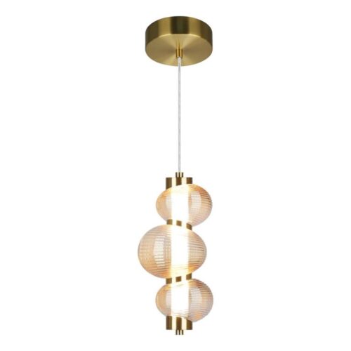 LED Csillár zsinóron BOLLA LED/12W/230V átm. 16 cm arany