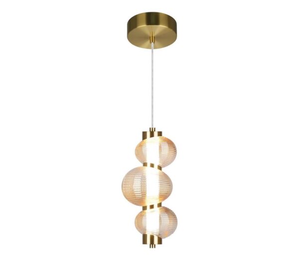 LED Csillár zsinóron BOLLA LED/12W/230V átm. 16 cm arany