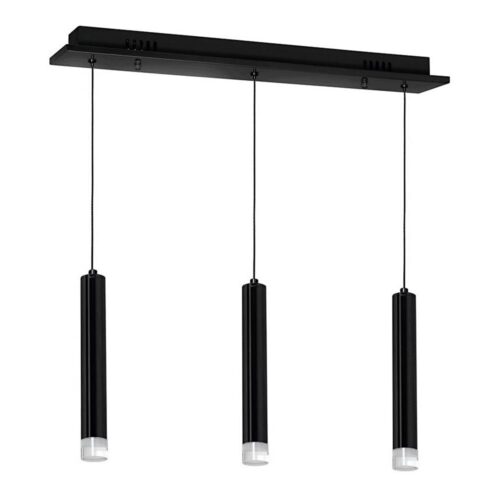 LED Csillár zsinóron CARBON 3xLED/15W/230V