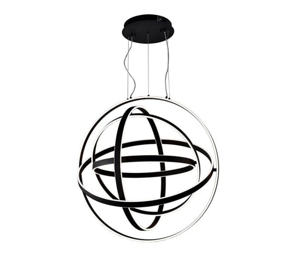 LED Csillár zsinóron COPERNICUS 1xLED/260W/230V fekete