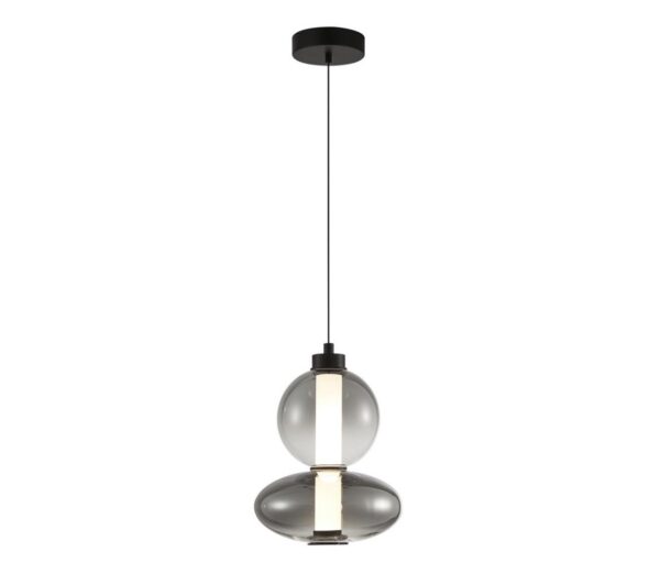 LED Csillár zsinóron DAPHNE LED/12W/230V szürke