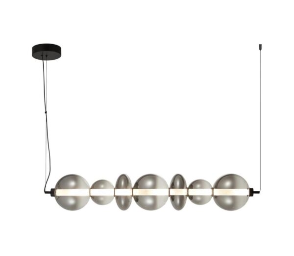 LED Csillár zsinóron DAPHNE LED/40W/230V szürke