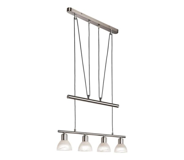 LED Csillár zsinóron DAYTONA 4xE14/5W/230V 3000K fényezett króm