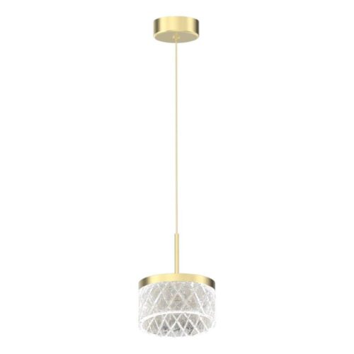 LED Csillár zsinóron ELEGANCE LED/9W/230V átm. 15 cm arany