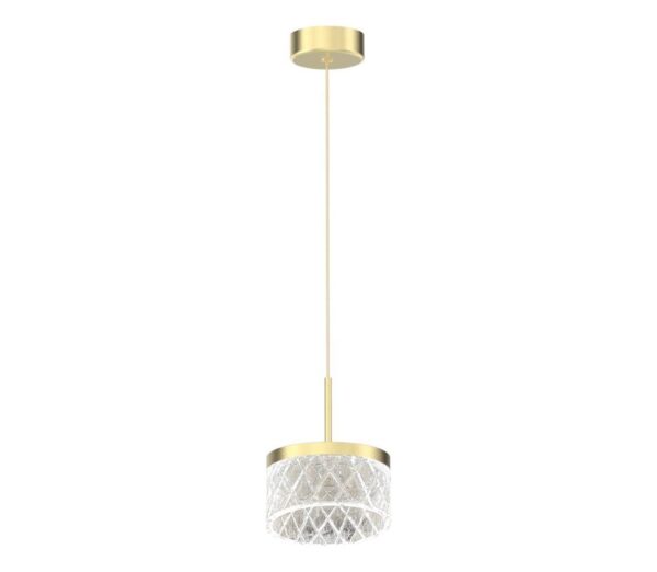 LED Csillár zsinóron ELEGANCE LED/9W/230V átm. 15 cm arany