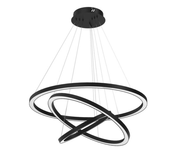 LED Csillár zsinóron GALAXIA LED/85W/230V fekete