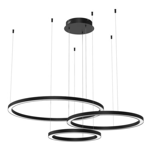 LED Csillár zsinóron GALAXIA LED/85W/230V fekete