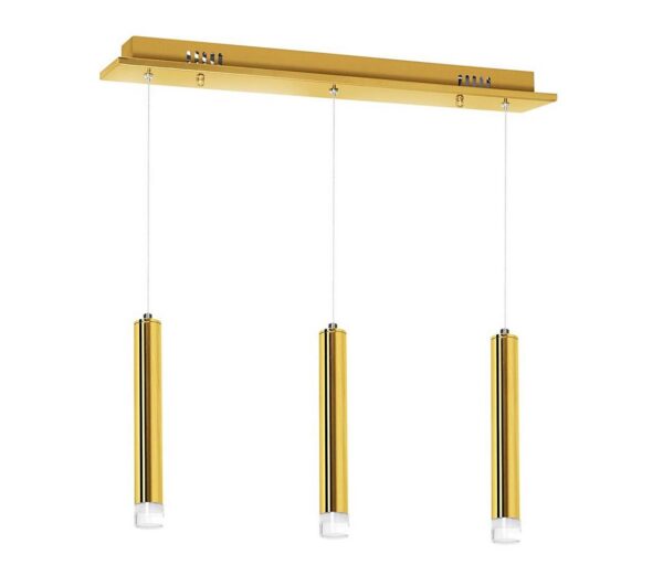 LED Csillár zsinóron GOLDIE 3xLED/15W/230V arany