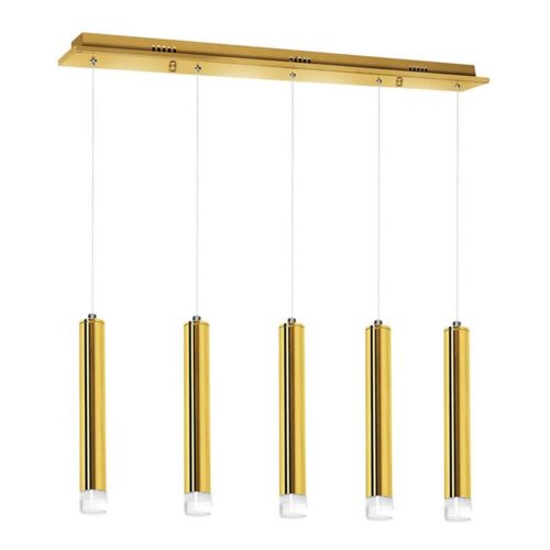 LED Csillár zsinóron GOLDIE 5xLED/15W/230V arany