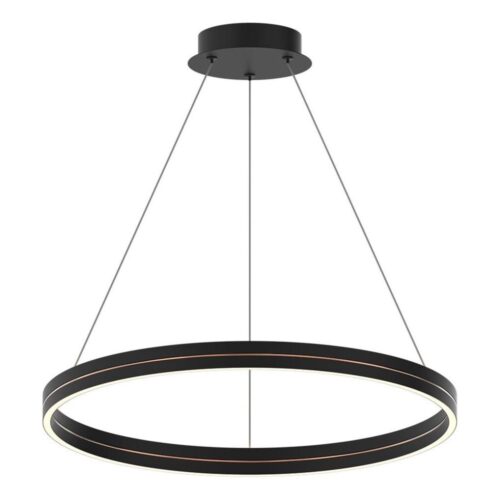 LED Csillár zsinóron GRAVITY LED/36W/230V fekete