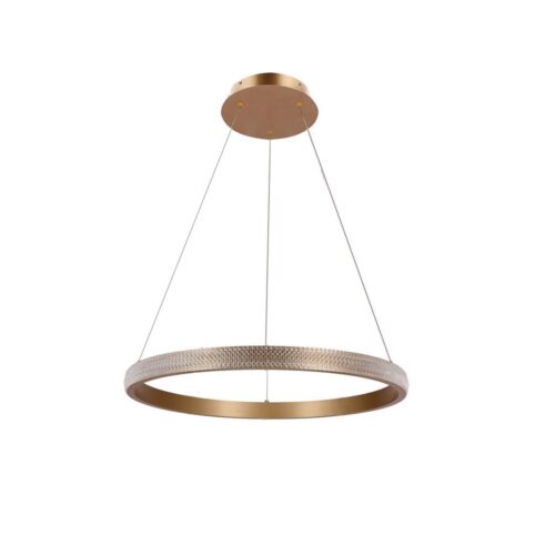 LED Csillár zsinóron HASHIM LED/34W/230V átm. 60 cm réz