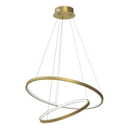 LED Csillár zsinóron HOOP LED/51W/230V átm. 60 cm 4000K arany