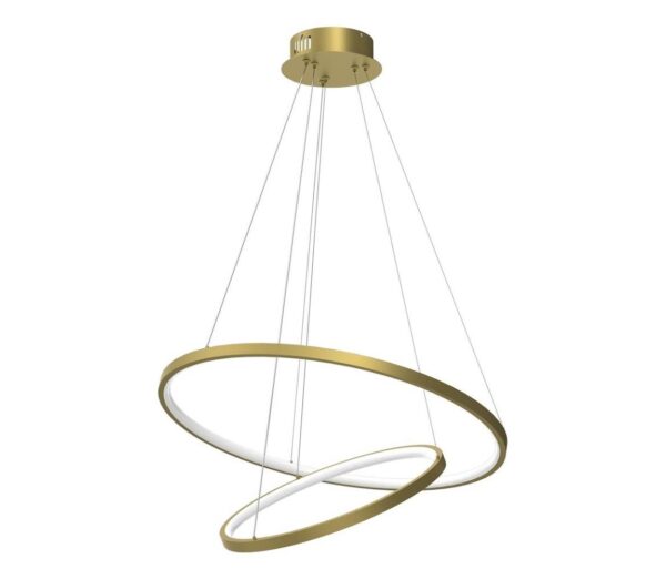 LED Csillár zsinóron HOOP LED/51W/230V átm. 60 cm 4000K arany