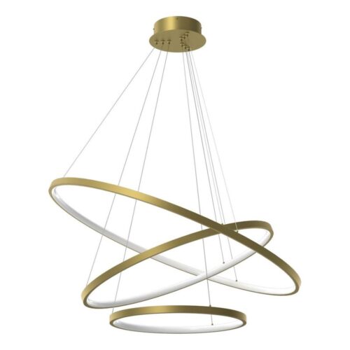 LED Csillár zsinóron HOOP LED/93W/230V átm. 80 cm 4000K arany