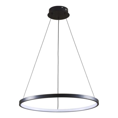 LED Csillár zsinóron LEA LED/20W/230V 4000K átm. 50 cm fekete