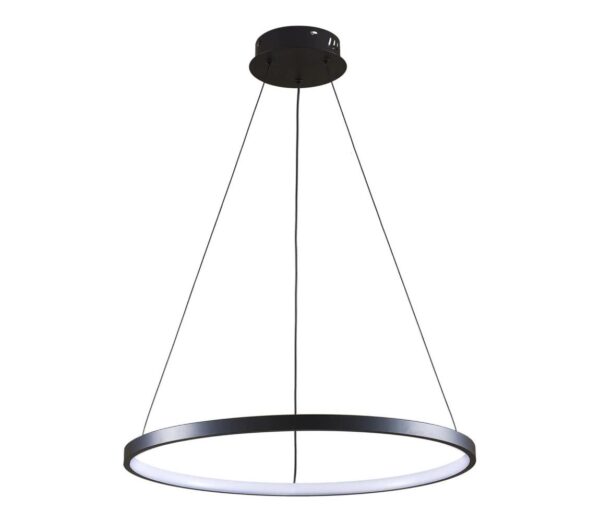LED Csillár zsinóron LEA LED/20W/230V 4000K átm. 50 cm fekete