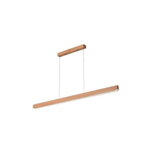 LED Csillár zsinóron LED/22W/230V 4000K 120 cm bükkfa/tömör fa