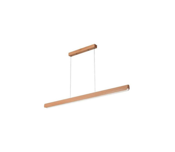 LED Csillár zsinóron LED/22W/230V 4000K 120 cm bükkfa/tömör fa