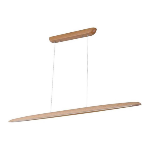 LED Csillár zsinóron LED/22W/230V 4000K 130 cm bükkfa/tömör fa