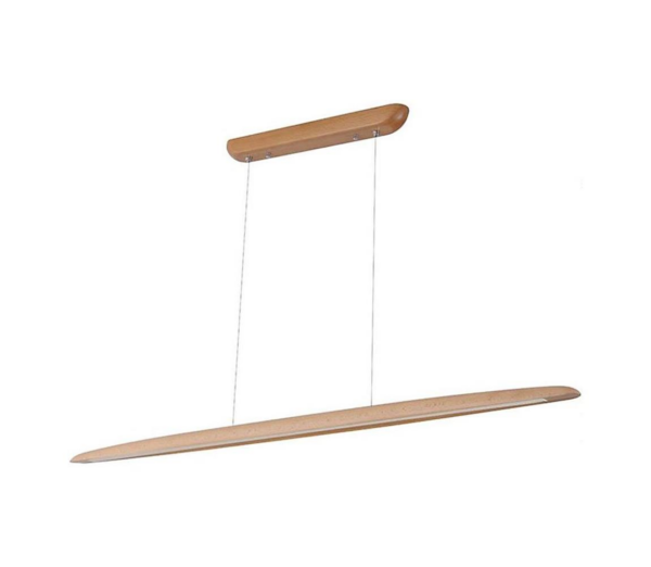 LED Csillár zsinóron LED/26W/230V 4000K 150 cm bükkfa/tömör fa