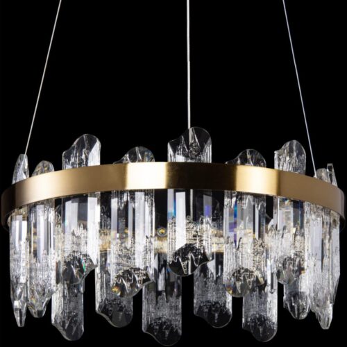 LED Csillár zsinóron LED/50W/230V átm. 40 cm arany