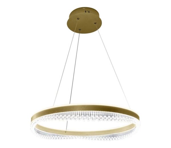 LED Csillár zsinóron LED/52W/230V átm. 60 cm arany