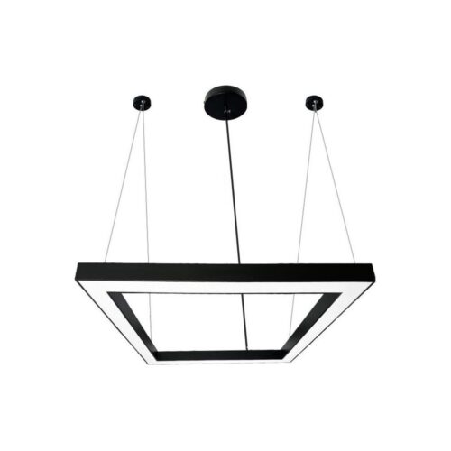LED Csillár zsinóron LED/70W/230V 4000K 100x100 cm fekete