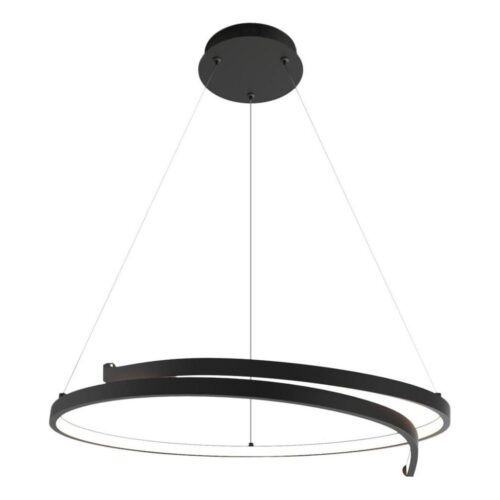 LED Csillár zsinóron LORENZO LED/35W/230V fekete