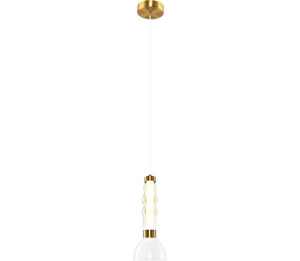 LED Csillár zsinóron LUCCO LED/13W/230V átm. 15 cm arany