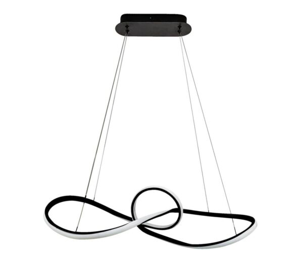 LED Csillár zsinóron MARCO LED/42W/230V fekete