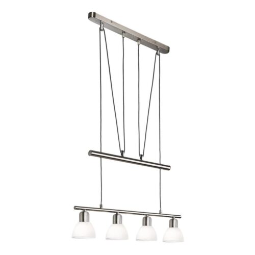 LED Csillár zsinóron MATTES 4xE14/4W/230V 3000K fényezett króm