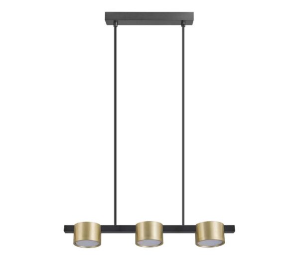 LED Csillár zsinóron MIRELLA 3xGX53/6W/230V arany/fekete