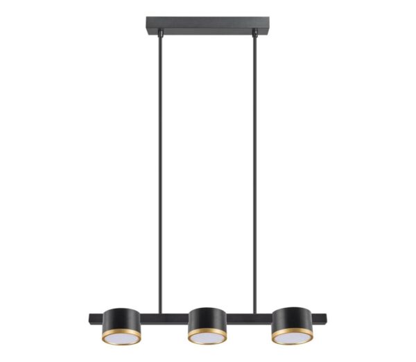 LED Csillár zsinóron MIRELLA 3xGX53/6W/230V fekete