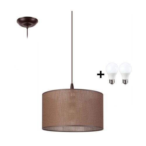 LED Csillár zsinóron NOEL 1xE27/60W/230V barna