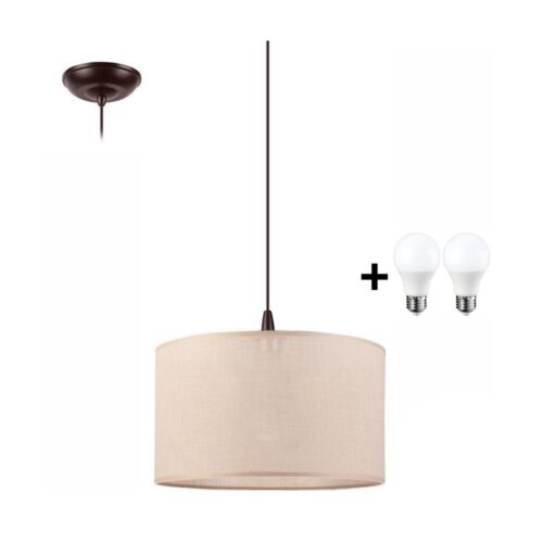 LED Csillár zsinóron NOEL 1xE27/60W/230V bézs