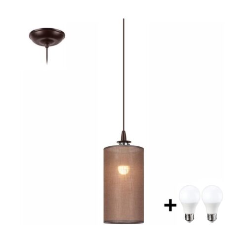 LED Csillár zsinóron NOEL MINI 1xE27/60W/230V barna
