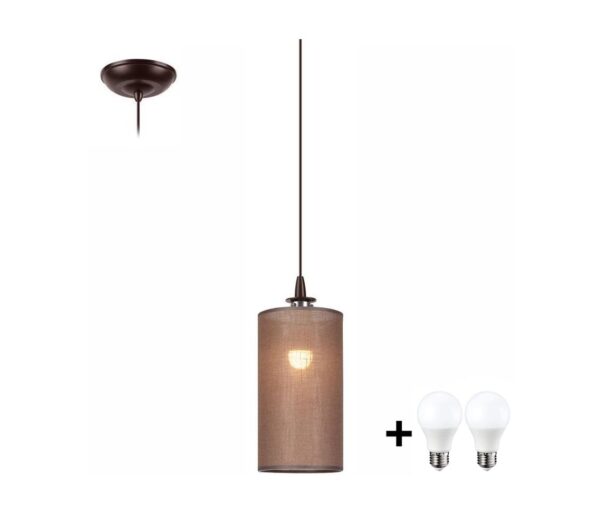 LED Csillár zsinóron NOEL MINI 1xE27/60W/230V barna