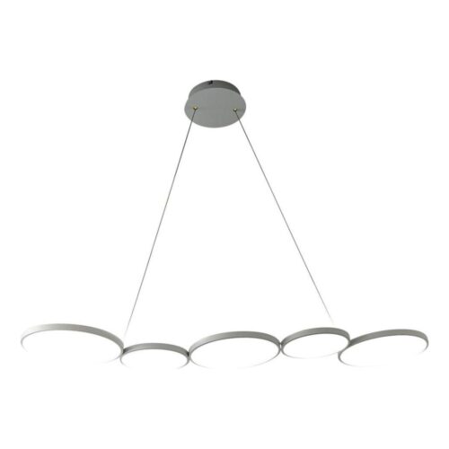 LED Csillár zsinóron OLYMPIA 5xLED/10W/230V szürke