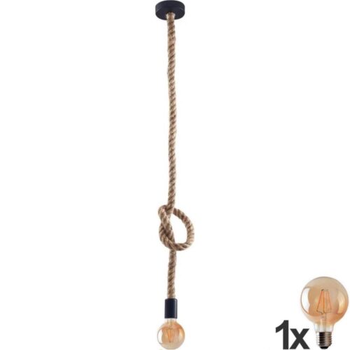 LED Csillár zsinóron ROPE 1xE27/8W/230V