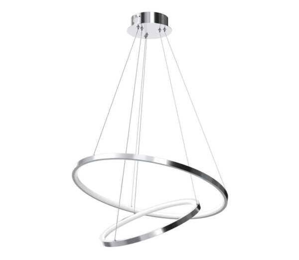 LED Csillár zsinóron ROTONDA LED/51W/230V matt króm