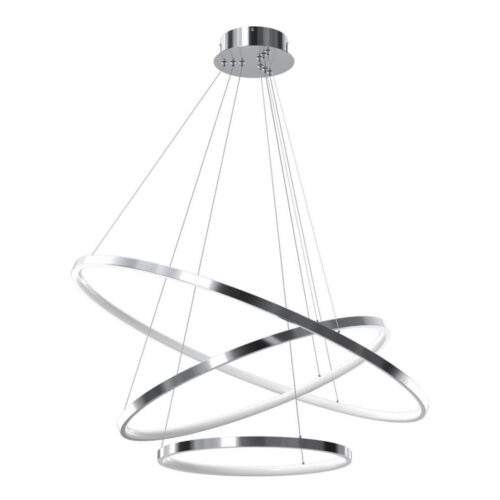 LED Csillár zsinóron ROTONDA LED/93W/230V matt króm