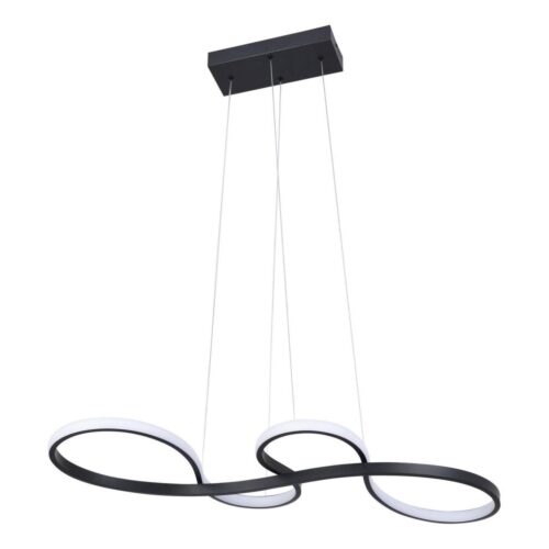 LED Csillár zsinóron SALSA LED/38W/230V 4000K fekete